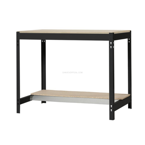 Bancada de Trabalho SIMONWORK BT0 900X750 Antracite/Madeira - 842 x 910 x 760 mm