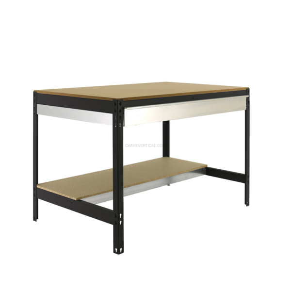Bancada de Trabalho SIMONWORK BT0 BOX 1200 Antracite/Madeira - 842 x 1210 x 760 mm