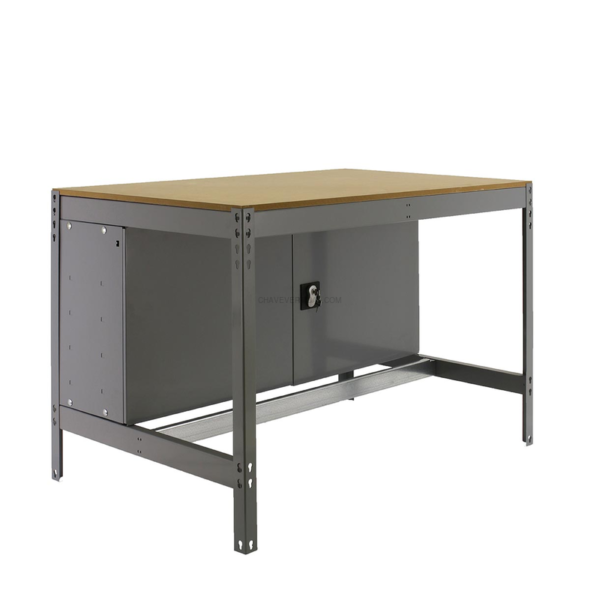 Bancada de Trabalho SIMONWORK BT0 CABINET 1200 Cinzento/Madeira - 842 x 1210 x 760 mm