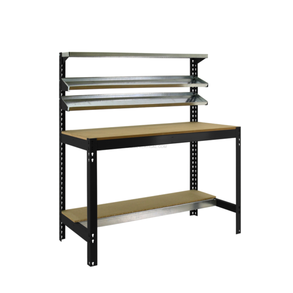 Bancada de Trabalho SIMONWORK BT1 900 Antracite/Madeira - 1445 x 910 x 610 mm