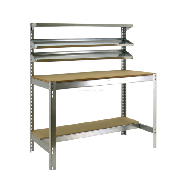 Bancada de Trabalho SIMONWORK BT1 900 Galvanizado/Madeira - 1445 x 910 x 610 mm
