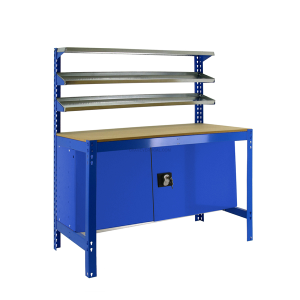 Bancada de Trabalho SIMONWORK BT1 CABINET 900 AZUL/Madeira - 842 x 910 x 610 mm