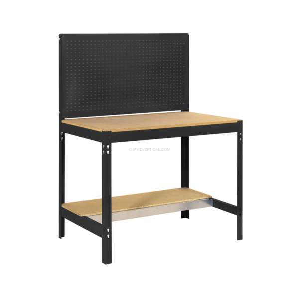 Bancada de Trabalho SIMONWORK BT2 900 Antracite/Madeira - 1445 x 910 x 610 mm