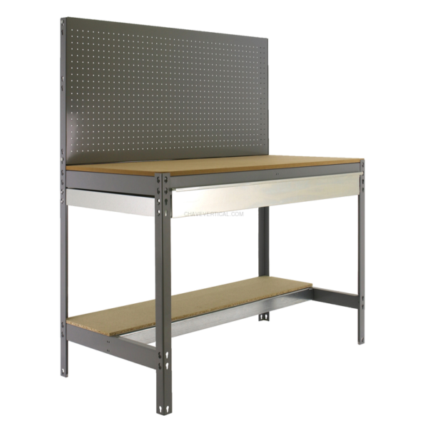 Bancada de Trabalho SIMONWORK BT2 BOX 1500 Cinzento/Madeira - 1445 x 1510 x 610 mm