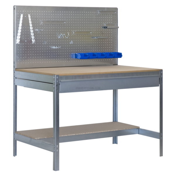 Bancada de Trabalho SIMONWORK BT2 BOX 1500 Galvanizado/Madeira - 1445 x 1510 x 610 mm