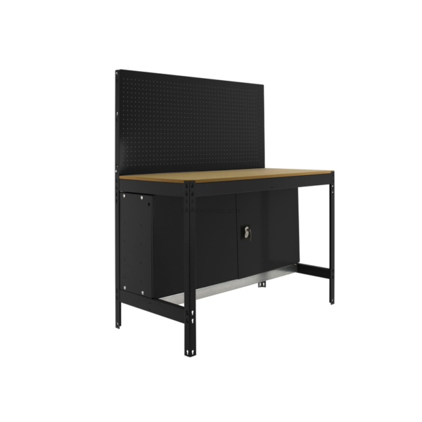 Bancada de Trabalho SIMONWORK BT2 CABINET 1200 Antracite/Madeira - 1445 x 1210 x 610 mm