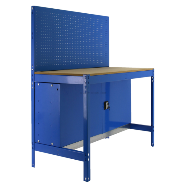 Bancada de Trabalho SIMONWORK BT2 CABINET 900 AZUL/Madeira - 1445 x 910 x 610 mm
