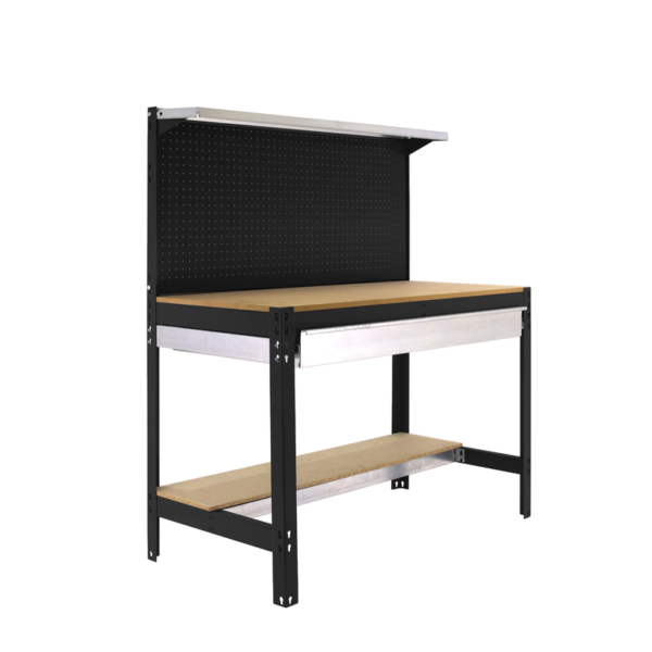 Bancada de Trabalho SIMONWORK BT3 BOX 1200 Antracite/Madeira - 1445 x 1210 x 610 mm