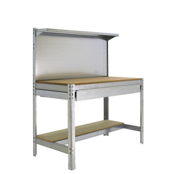 Bancada de Trabalho SIMONWORK BT3 BOX 900 Galvanizado/Madeira - 1445 x 910 x 610 mm