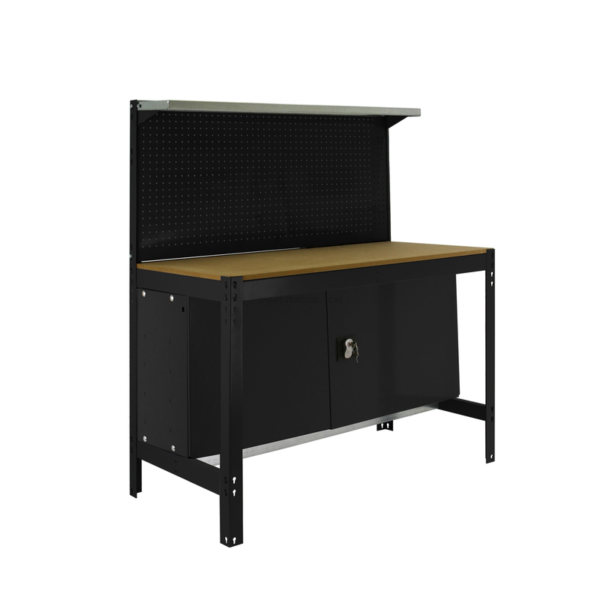 Bancada de Trabalho SIMONWORK BT3 CABINET 900 Antracite/Madeira - 1445 x 910 x 610 mm