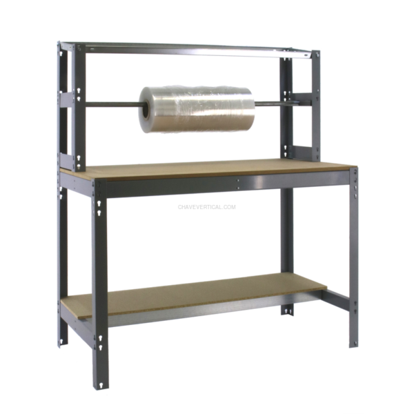 Bancada de Trabalho SIMONWORK BT4 1500 Cinzento/Madeira - 1445 x 1510 x 760 mm