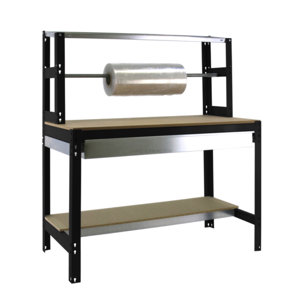 Bancada de Trabalho SIMONWORK BT4 BOX 1500 Antracite/Madeira - 1445 x 1510 x 760 mm