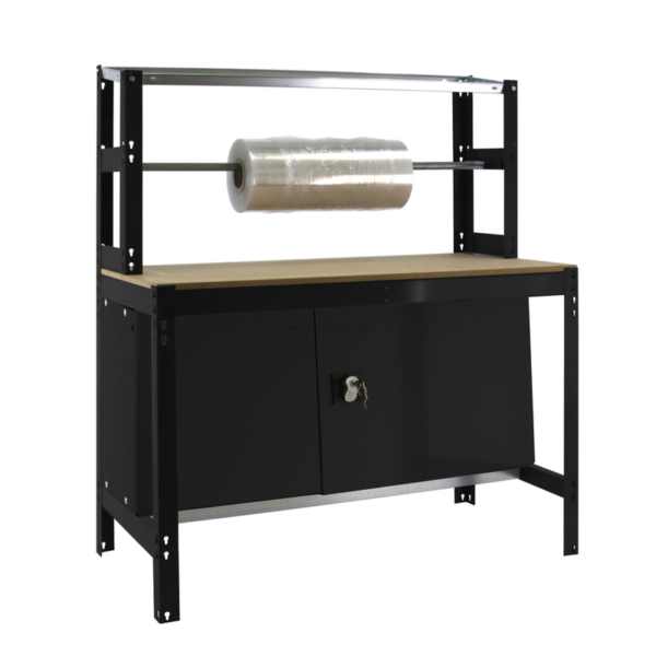 Bancada de Trabalho SIMONWORK BT4 CABINET 1200 Antracite/Madeira - 1445 x 1210 x 760 mm