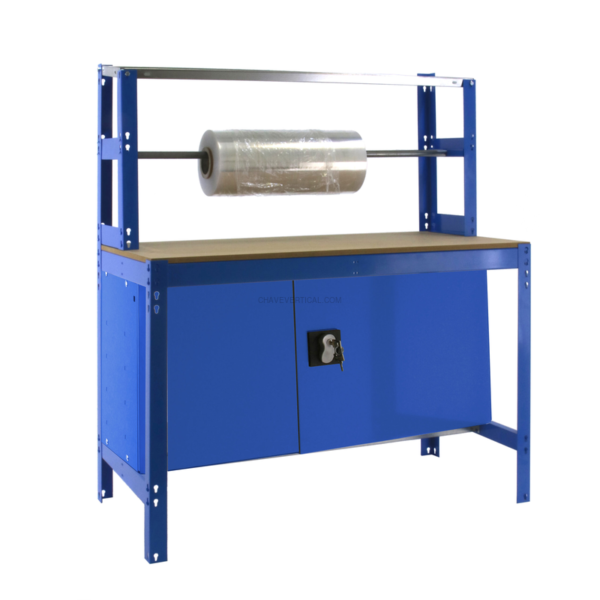 Bancada de Trabalho SIMONWORK BT4 CABINET 1200 AZUL/Madeira - 1445 x 1210 x 760 mm