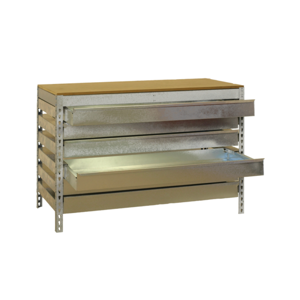 Bancada de Trabalho SIMONWORK BT5 BOX6 1200 Galvanizado/Madeira - 842 x 1210 x 760 mm
