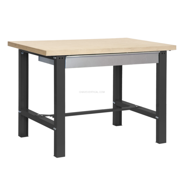 Bancada de Trabalho SIMONWORK BT6 MDF 1BOX 1800X750 Antracite/Madeira - 865 x 1800 x 750 mm