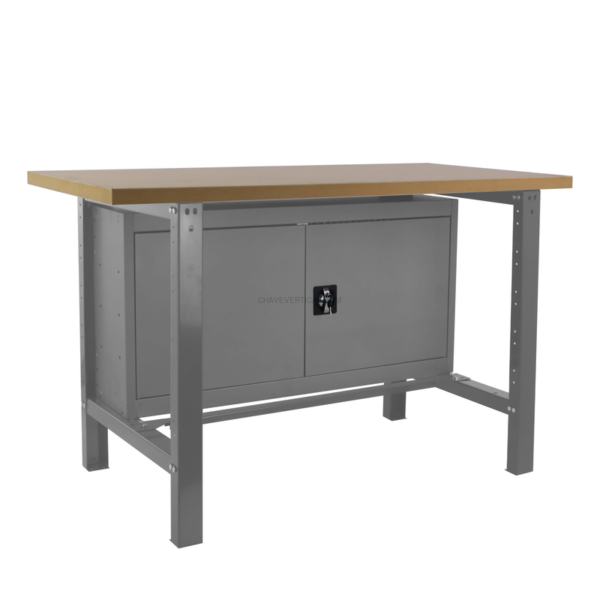 Bancada de Trabalho SIMONWORK BT6 MDF CABINET 1800 Cinzento/Madeira - 865 x 1800 x 750 mm