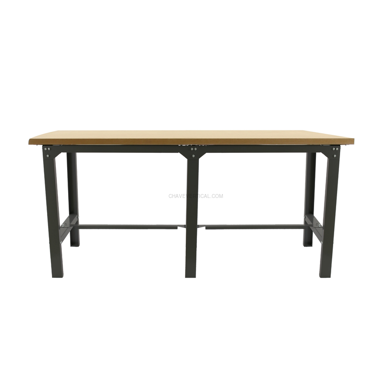 Bancada de Trabalho SIMONWORK BT6 MDF TANDEM 2100 Antracite/Madeira - 865 x 2100 x 750 mm