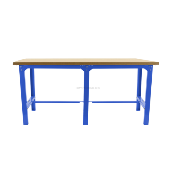 Bancada de Trabalho SIMONWORK BT6 MDF TANDEM 2100 AZUL/Madeira - 865 x 2100 x 750 mm