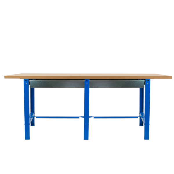 Bancada de Trabalho SIMONWORK BT6 MDF TANDEM 2BOX 2100 AZUL/Madeira - 865 x 2100 x 750 mm