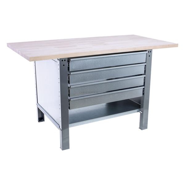 Bancada de Trabalho SIMONWORK BT6 PRO LAMINATE 4BOX 1800 Cinzento/HAYA - 865 x 1800 x 750 mm