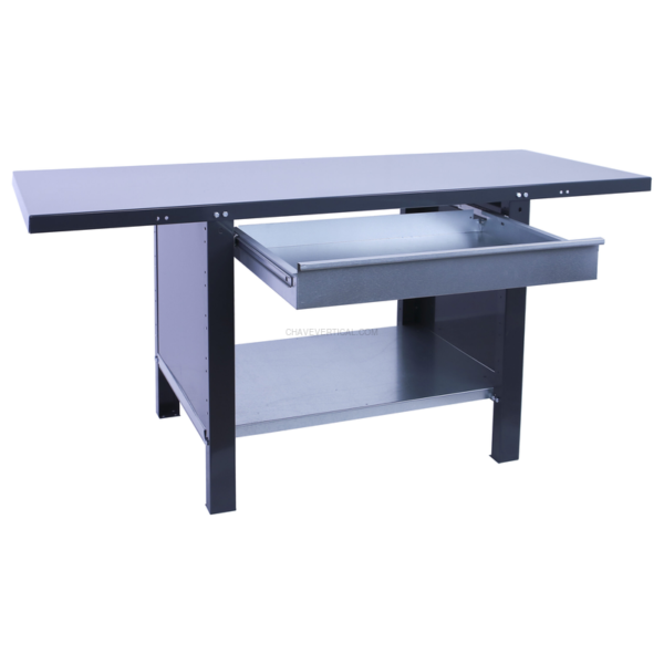 Bancada de Trabalho SIMONWORK BT6 PRO METAL 1BOX 1800 Antracite - 830 x 1800 x 730 mm