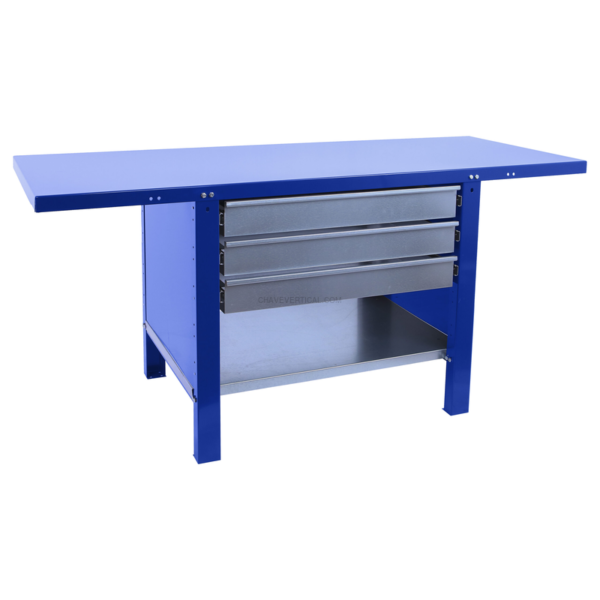 Bancada de Trabalho SIMONWORK BT6 PRO METAL 3BOX 1500 AZUL - 830 x 1500 x 730 mm