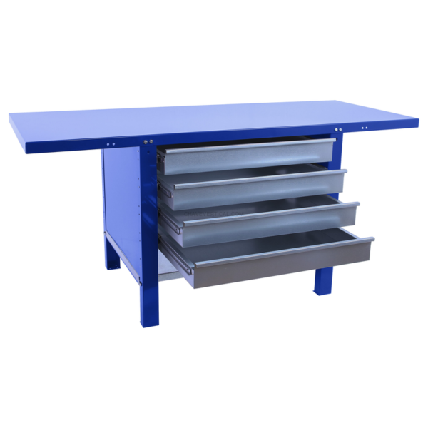 Bancada de Trabalho SIMONWORK BT6 PRO METAL 4BOX 1200 AZUL - 830 x 1200 x 730 mm