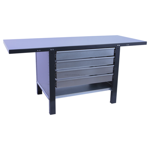 Bancada de Trabalho SIMONWORK BT6 PRO METAL 4BOX 1500 Antracite - 830 x 1500 x 730 mm