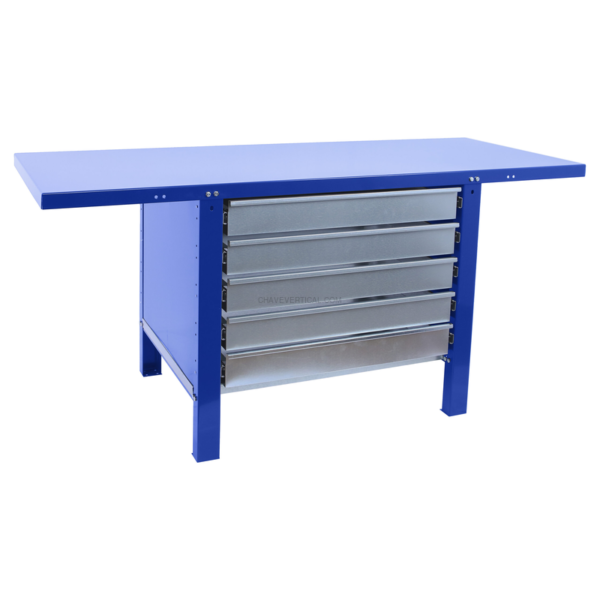 Bancada de Trabalho SIMONWORK BT6 PRO METAL 5BOX 1500 AZUL - 830 x 1500 x 730 mm