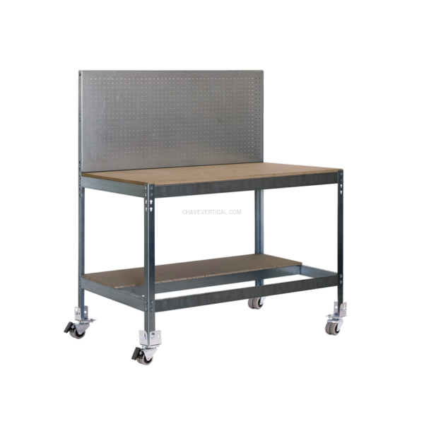 Bancada de Trabalho SIMONWORK Móvel BT2 BOX 1200 Galvanizado/Madeira - 1520 x 1210 x 610 mm