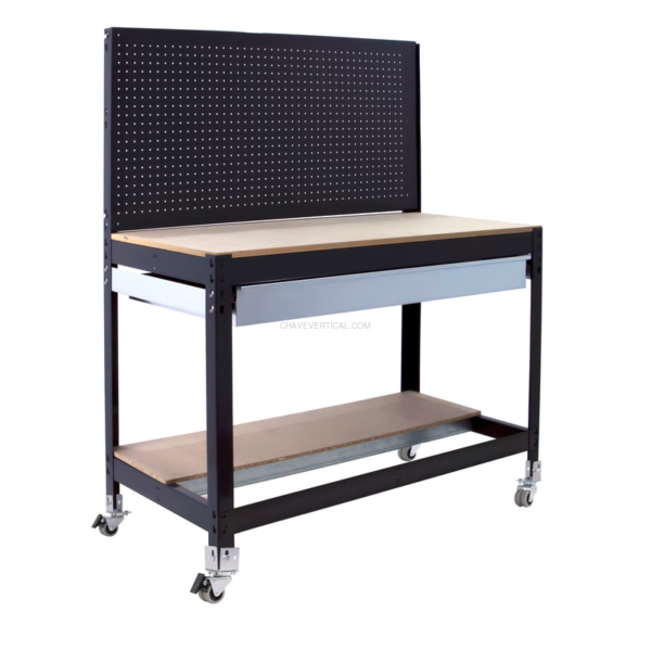 Bancada de Trabalho SIMONWORK Móvel BT2 BOX 1500 Antracite/Madeira - 1520 x 1510 x 610 mm