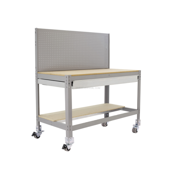 Bancada de Trabalho SIMONWORK Móvel BT2 BOX 1500 Cinzento/Madeira - 1520 x 1510 x 610 mm