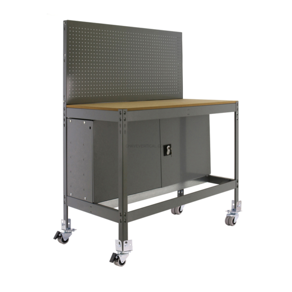 Bancada de Trabalho SIMONWORK Móvel BT2 CABINET 1200 Cinzento/Madeira - 1520 x 1210 x 610 mm
