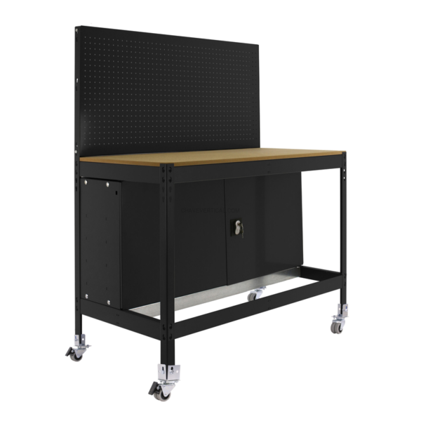Bancada de Trabalho SIMONWORK Móvel BT2 CABINET 900 Antracite/Madeira - 1520 x 910 x 610 mm