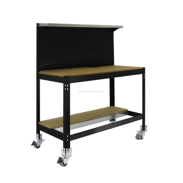 Bancada de Trabalho SIMONWORK Móvel BT3 1500 Antracite/Madeira - 1520 x 1510 x 610 mm