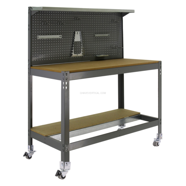 Bancada de Trabalho SIMONWORK Móvel BT3 900 Cinzento/Madeira - 1520 x 910 x 610 mm
