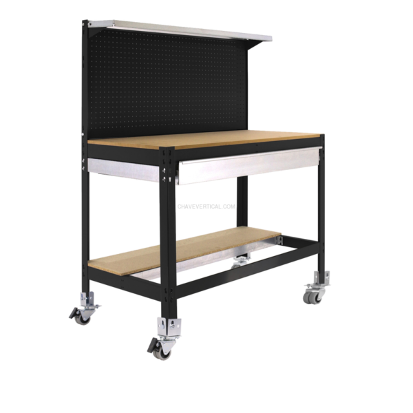Bancada de Trabalho SIMONWORK Móvel BT3 BOX 1200 Antracite/Madeira - 1520 x 1210 x 610 mm
