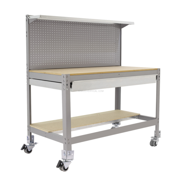 Bancada de Trabalho SIMONWORK Móvel BT3 BOX 900 Cinzento/Madeira - 1520 x 910 x 610 mm