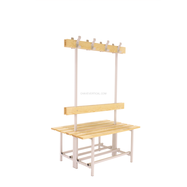 Banco de Vestiário SIMONBENCH Desmontado Duplo Sem Prateleira 8/1000 - 1000 x 1600 x 670 mm