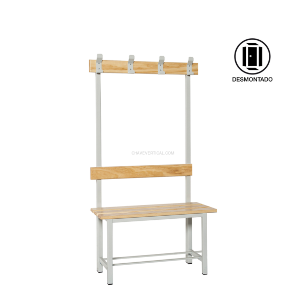 Banco de Vestiário SIMONBENCH Desmontado SIMPLE Sem Prateleira 4/1000 - 1000 x 1600 x 350 mm