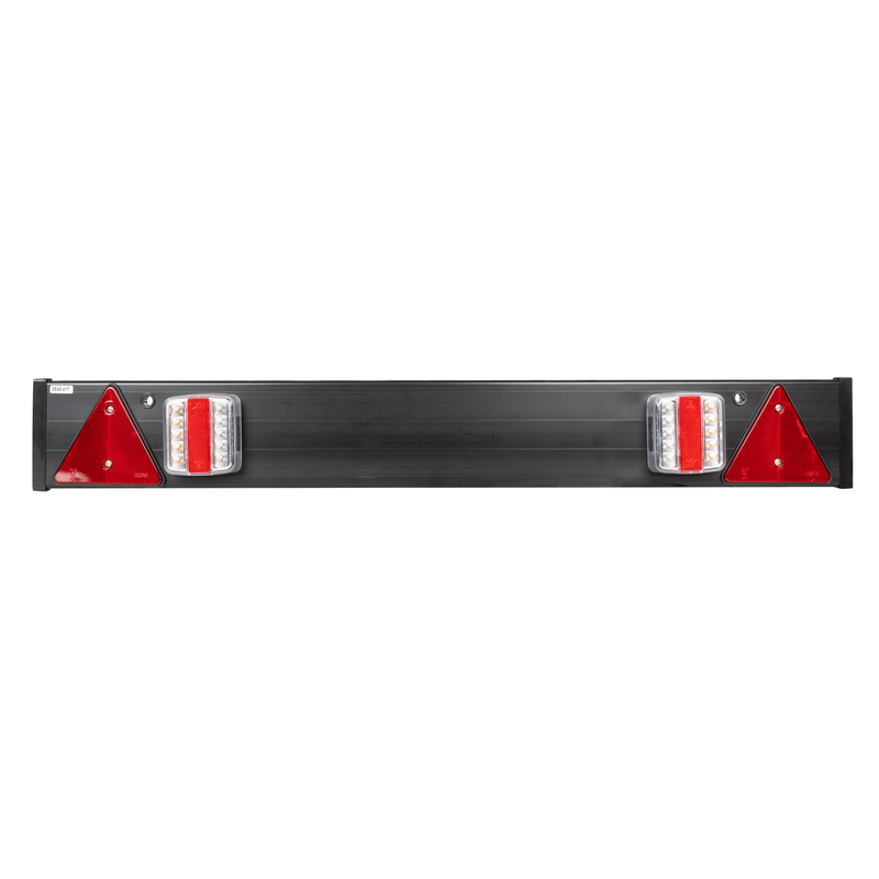 Barra de Sinalização para Reboque de 1.100X140mm com 2 Farolins Led, 2 Triângulos JBM