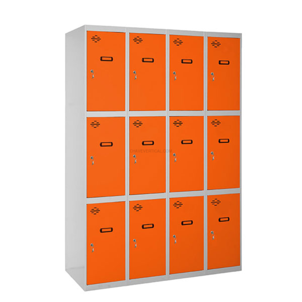 Cacifo Metálico SIMONLOCKER Desmontado 3 PUERTAS 4/12 400 (1600) Cinzento/NA - 1800 x 1600 x 500 mm