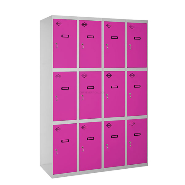 Cacifo Metálico SIMONLOCKER Desmontado 3 PUERTAS 4/12 400 (1600) Cinzento/RS - 1800 x 1600 x 500 mm