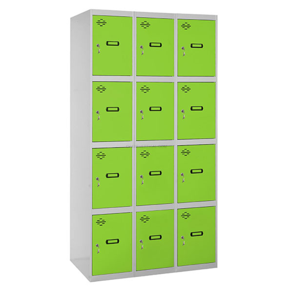 Cacifo Metálico SIMONLOCKER Desmontado 4 PUERTAS 3/12 300 (900) Cinzento/VE - 1800 x 900 x 500 mm