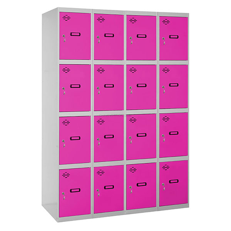 Cacifo Metálico SIMONLOCKER Desmontado 4 PUERTAS 4/16 400 (1600) Cinzento/RS - 1800 x 1600 x 500 mm
