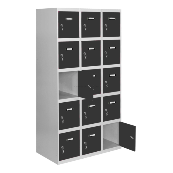 Cacifo Metálico SIMONLOCKER Desmontado 5 PUERTAS 3/15 400 (1200) Cinzento/AN - 1800 x 1200 x 500 mm