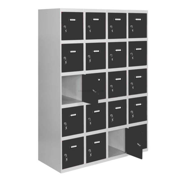 Cacifo Metálico SIMONLOCKER Desmontado 5 PUERTAS 4/20 300 (1200) Cinzento/AN - 1800 x 1200 x 500 mm