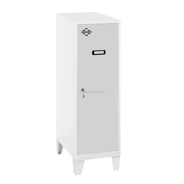 Cacifo Metálico SIMONLOCKER Desmontado Individual MINI 915X300X500 + Pés B/Cinzento - 1015 x 300 x 500 mm
