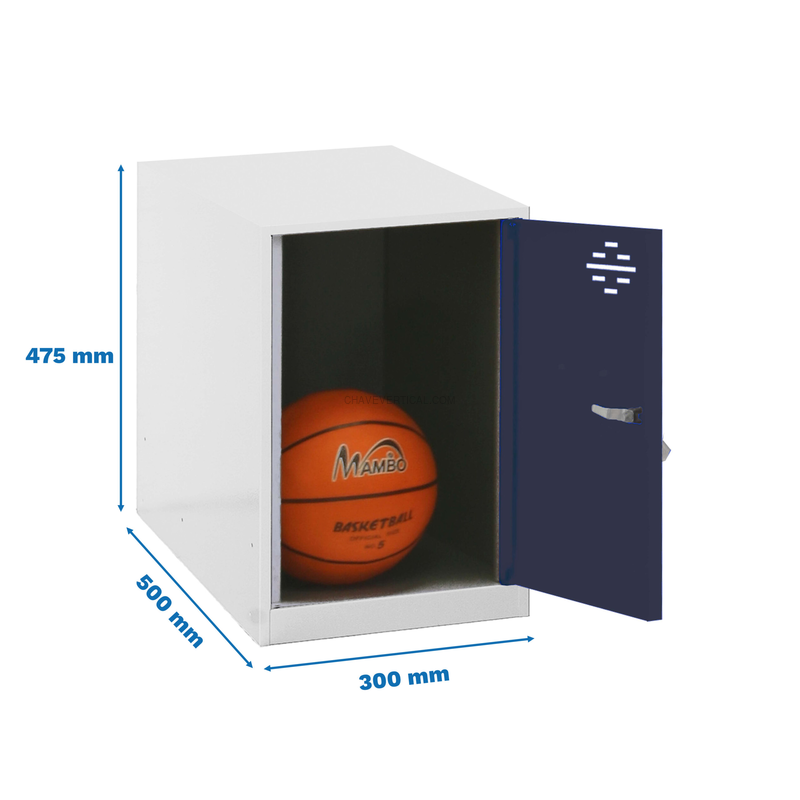 Cacifo Metálico SIMONLOCKER Desmontado MINI 475X300X500 mm BLA/ANT